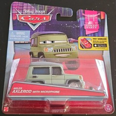 Disney Pixar Cars Tokyo Party Miles Axlerod With Microphone Mattel 2014 CJM45