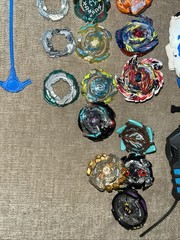Large Collection of Beyblades With 2 Level Stadium, All In Good Condition