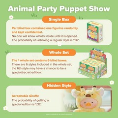 TOP Lulu The Piggy Blind Box Figures – Puppet Show Series Plush Keychain Toys