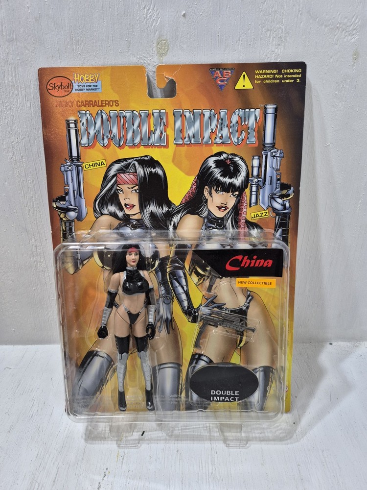 Vintage 1998 Skybolt Toys Double Impact China Action Figure Sealed Carded Moc