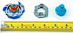 Beyblade Burst B-104 Wonder Valkyrie Tomy Hasbro auth. w/ QR Code blue silver