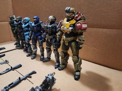 MCFARLANE TOYS Halo Reach Noble Team Action Figures All Six Complete
