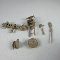 Vintage 1982 MOTU Castle Grayskull Parts Lot Of 6 Shield Gargoyle Trainer Cannon