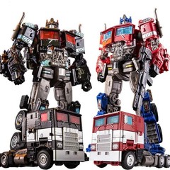 Transformers Robot Car Action Figure YS04A Optimus Prime Toy LED Lights 18cm USA