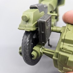 GI Joe ARAH RAM Rapid Fire Motorcycle 1982 Saddlebag Kickstand Incomplete Read