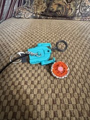 2010 Basic Fun Collectible Beyblade Metal Fusion Dark Bull Mini Key Chain Set