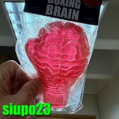 Ron English x Toyqube 4.75″ Boxing Brain Vinyl Figure 2p Clear Red & Blue
