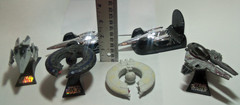 5 Vintage 1990’s Star Wars Die-Cast Metal & Plastic Figurines