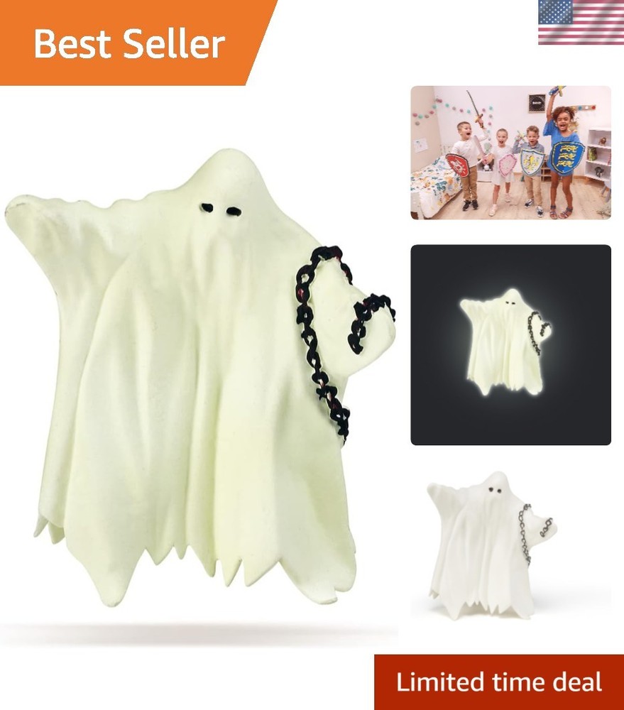 Fantasy-Themed Miniature Glow-in-the-Dark Ghost Figure for Kids & Collectors