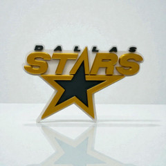 Dallas Stars 3D Printed Logo Sign | Sports Memorabilia | Unique Decor