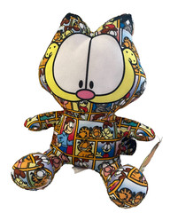 Large Garfield the Cat Plush Toy 10 inch Sticker Bomb Rare. NWT