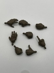 Monster Force Exclusive Command Unit Gloves Hands (Brown) X8 Fodder 1/12 Scale
