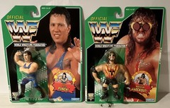WWF 1990s Hasbro Wrestling Figure Lot The 1-2-3 Kid + Adam Bomb