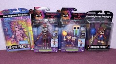 Lot Of 4 Fnaf Ringmaster Foxy Tie Dye Freddy Ballon Boy And Freddy New Figures