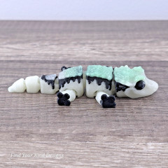 Glow-In-The Dark Mini Crested Gecko 3D Articulated Flexi Fidget Easter Gift
