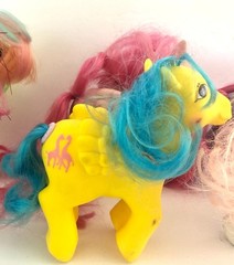 Vintage Lot Of 6 My Little Pony All Say Hong Kong Or China On Foot Hasbro 83-87