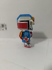 Bonkers Toy Co Robot Figure Chrome Blue Red Mecha Style Collectible Toy