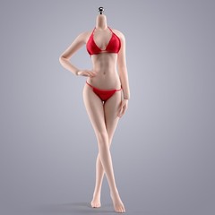 US ANT 1/6 T303B Pale Skin Slim Girl 12″ Female Seamless Action Figure Body Toys