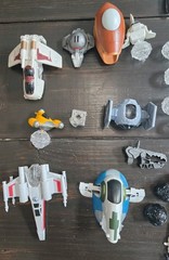 Star Wars Fighter Pods Lot, 115 Figurines And 8 Ships, Plus Many Pods