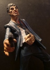 Scarface MEZCO 2004 The Rise 10″ Action Figure Tony Montana Al Pacino Complete
