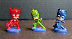 PJ Masks Blind Bag Mini Figures Owlette Gekko Catboy Lot of 3