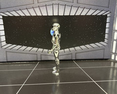Stan Solo Silver Death Star Droid RA-7 Vintage Kenner Style Star Wars Loose
