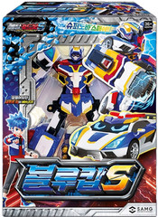 Metal Cardbot S BLUE COP S Police Car Transforming Robot Figure Car Toy 2024
