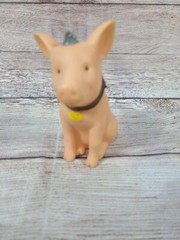 Vintage Babe And Friends Hard Vinyl Pig Head Moves 4.5″ 1998