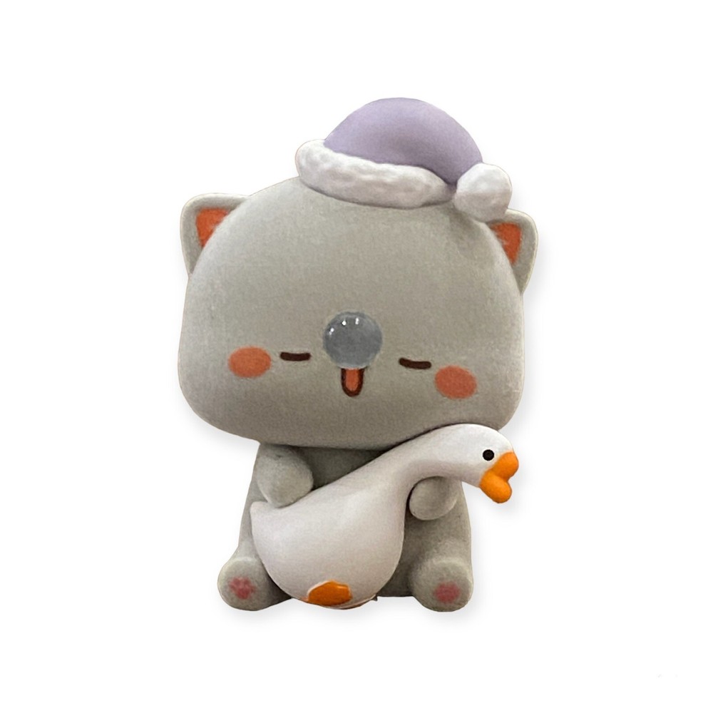 DODOWO x MITAO CAT Season Goma Sleepy Holding Weighted Goose Plush Figure Toy