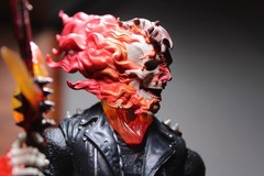 Ghost Rider Action Figure Black/Red/Orange w/ Alt Head & Gun