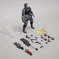 15cm Metal Gear Solid Solid Snake Articulated Action Figure Alloy Collectible Mo