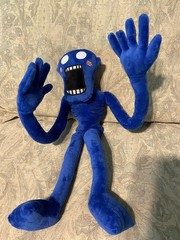 Siren Head BluePlush Toy Poprore Cartoonish Scary Soft Stuffed Figure