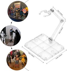 12PC HG144 Adjustable Action Figure Display Holder Base Doll Model Support Stand