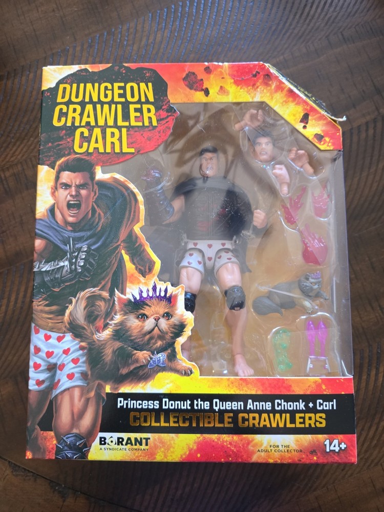Damaged Box SDCC 2026 Bloody Figure Dungeon Crawler Carl with Princess Donut