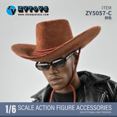 1/6 brown cowboy hat for 12″ figure hot toys phicen worldbox ganghood ❶USA❶