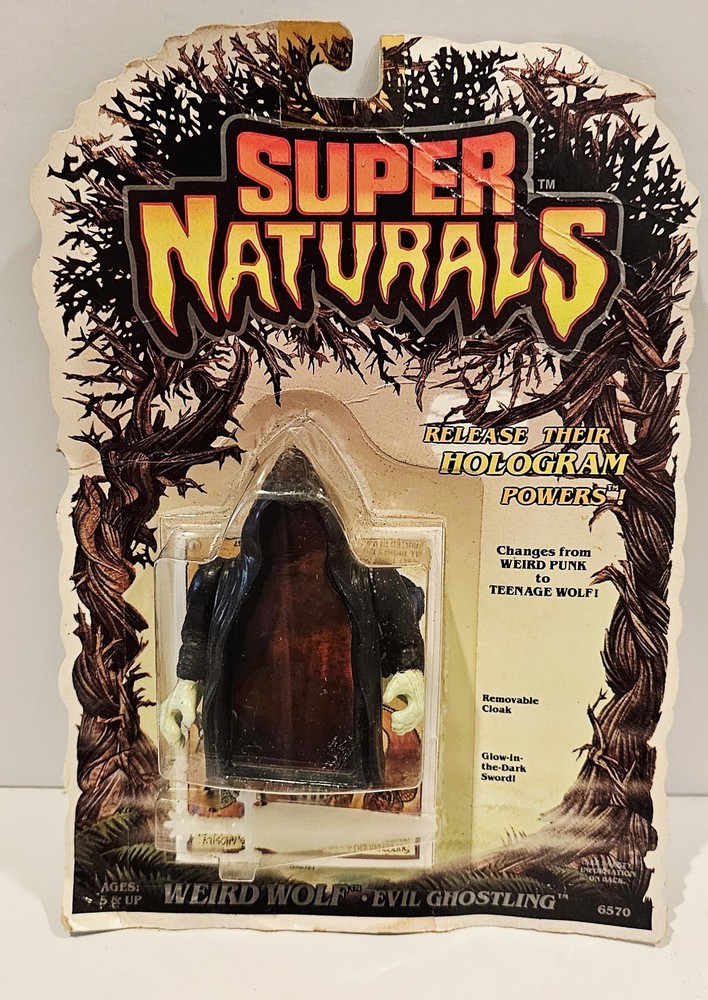 SEALED ON CARD Vintage 1986 Super Naturals Weird Wolf Evil Ghostling Tonka #6570