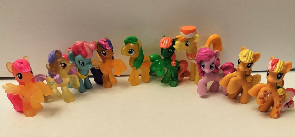 My Little Pony Mixed Mini Figures Lot of 10 Mix 2006-2014 Hasbro Toys