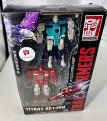 TRANSFORMERS: Titans Return Walgreens Exclusive WINGSPAN & CLOUDRAKER Toy Figure