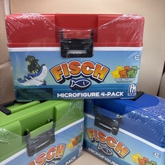 Lot Of 3 Fisch Microfigure 4 Packs & DLC Codes. Sealed 2025 Phat Mojo