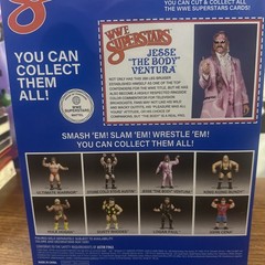 LJN WWE Superstars Series 2 Jesse The Body Ventura Blue Card Variant By Mattel