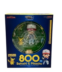 Good Smile Nendoroid 800 Pokemon Ash Ketchum Satoshi & Pikachu Figure JP