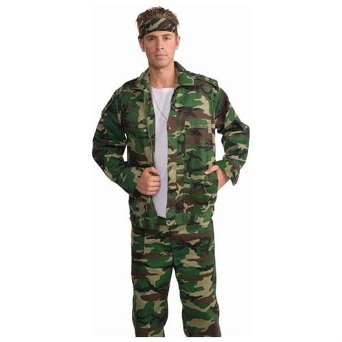 Combat Hero Camouflage Costume Jacket Adult X-Large