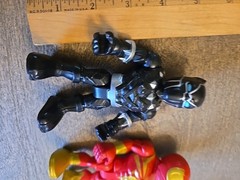 Hasbro Playskool Heroes Captain America, Black Panther, Red Gold Spiderman See