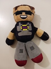 Tube Heroes Sky Does Minecraft Plush Doll Figure YouTube Minecraft Gamer 8″ EUC