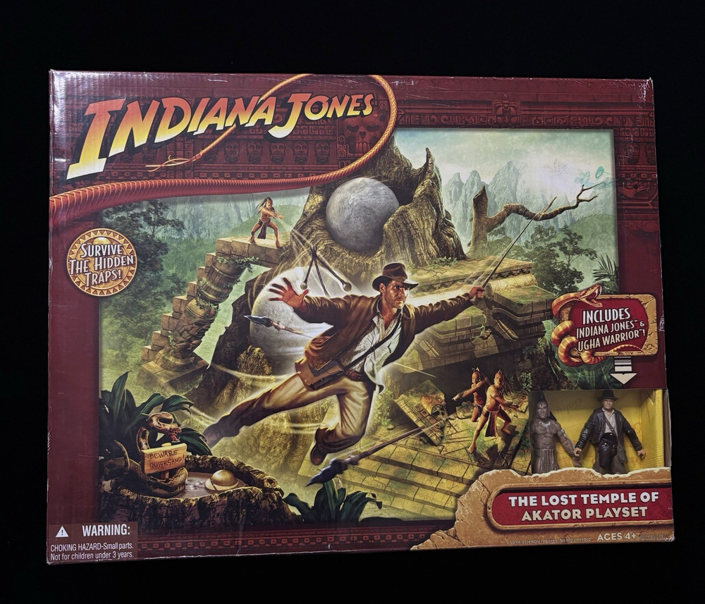 Indiana Jones Hasbro 2008 The Lost Temple Of Akator Playset Brand New