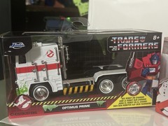 Jada Transformers X Ghost Busters(White)Optimus Prime & (Red) ECTO-1