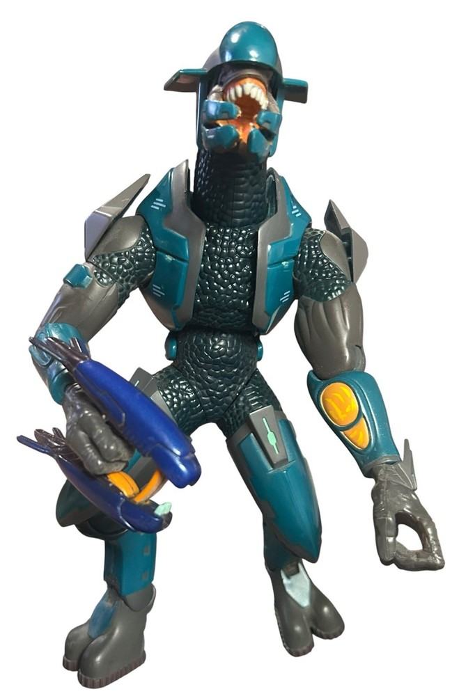 HALO JOYRIDE BLUE/TEAL ELITE ACTION FIGURE W/ WEAPON BLUE VIDEO GAMES TOYS