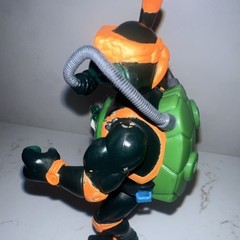 Mirage Studios TMNT Michelangelo Scuba Diver Turtle Action Figure w/ Gun 1992