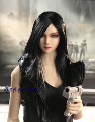 1/6 Obitsu Female soldier liangbing Head Sculpt For 12inch PH LD UD Figure Body