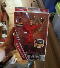 WWE Elite Collection Ken Shamrock Boxed Action Figure w/ Robe & Stand